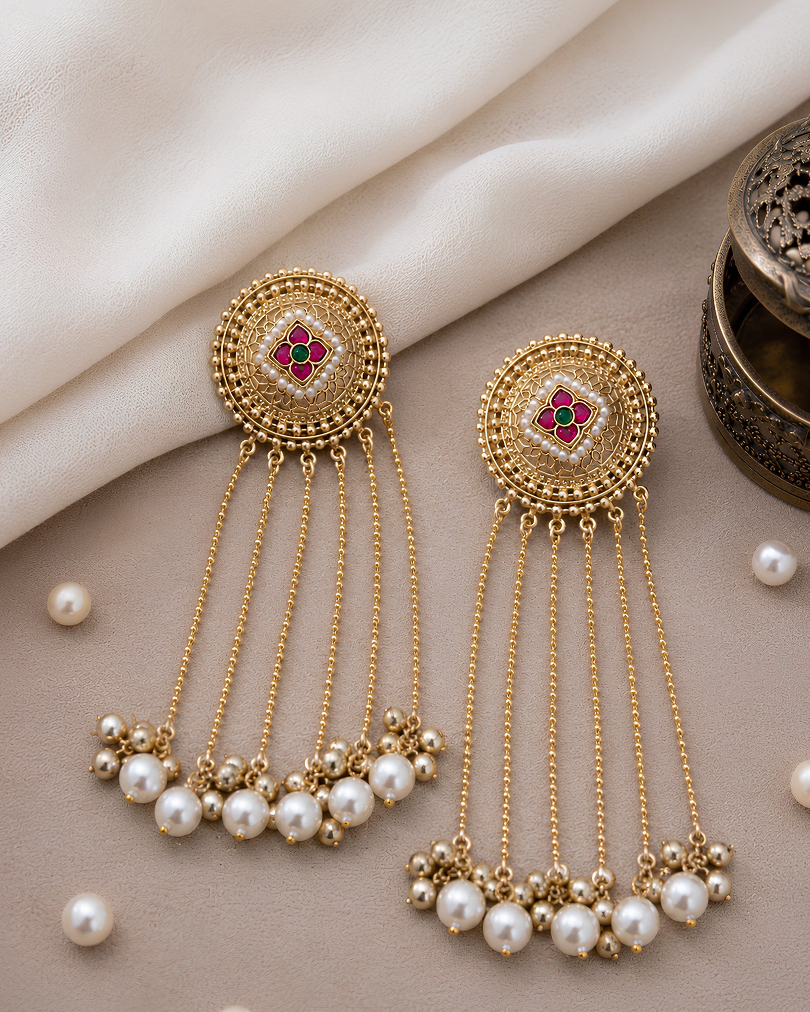 Blush Orbit Fusion Earrings