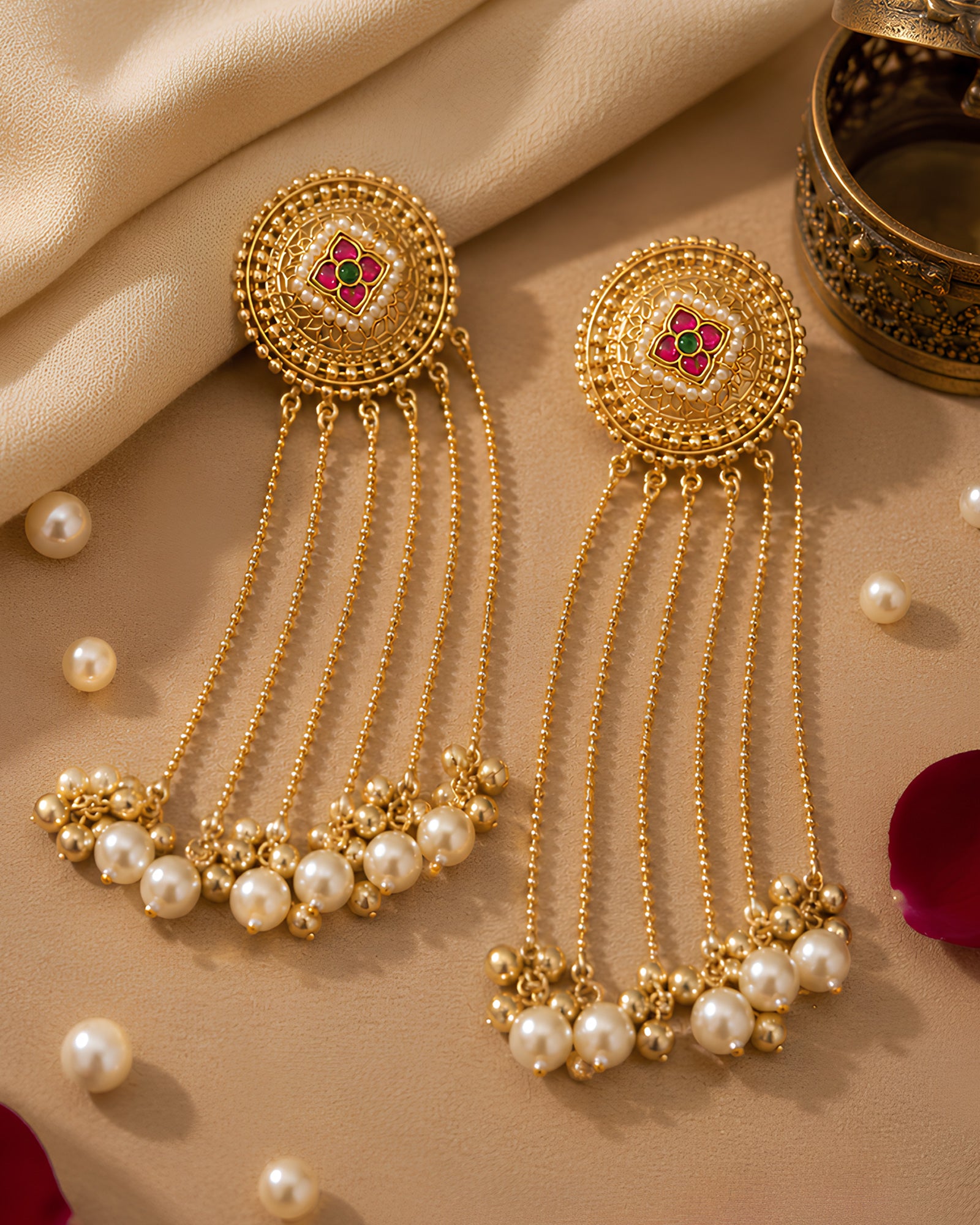 Blush Orbit Fusion Earrings
