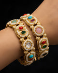 Celestial Glow Statement Bangles
