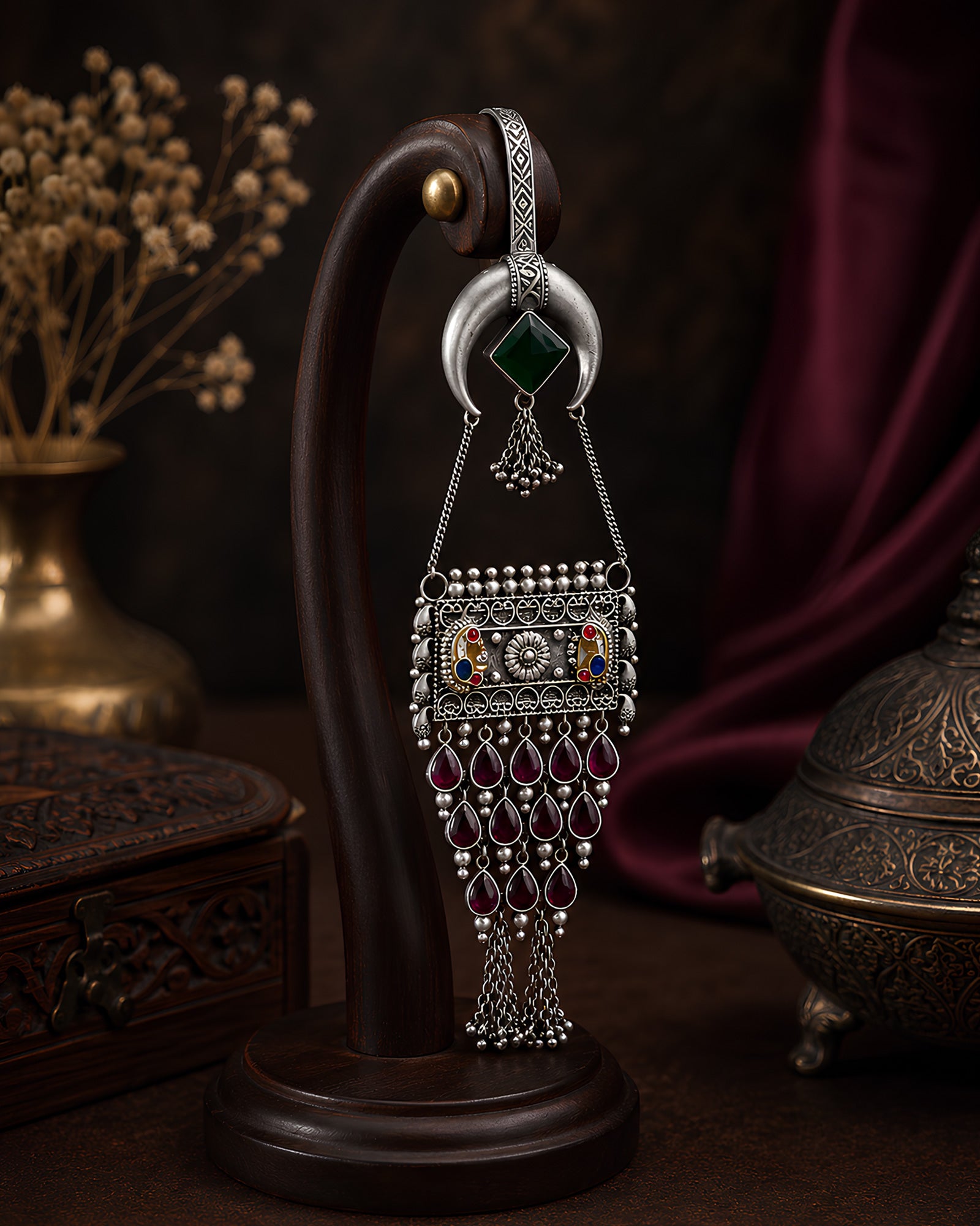 Crescent & Tribal Ruby Cascade Chabi Chhalla
