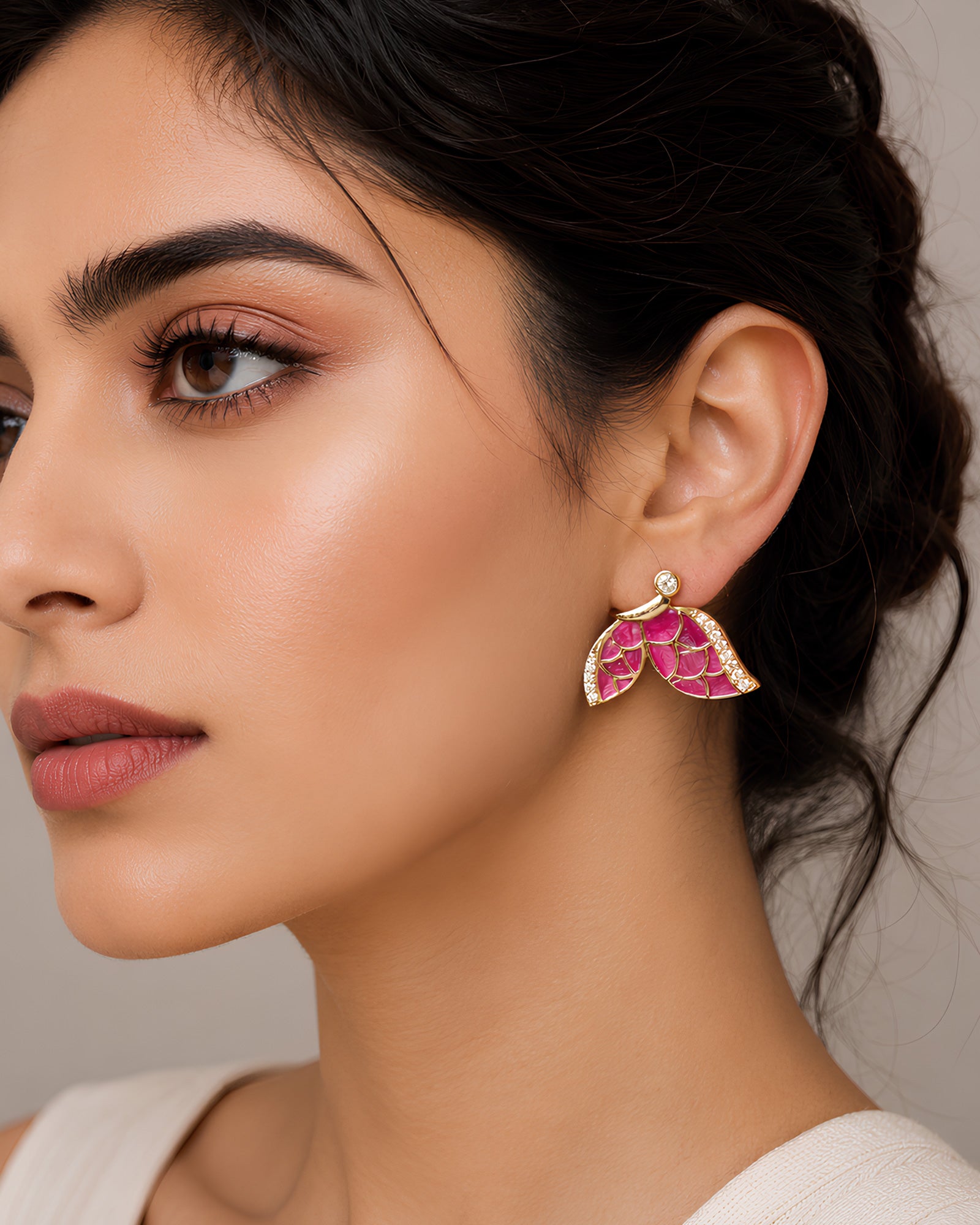 Crystal Vine Fusion Earrings