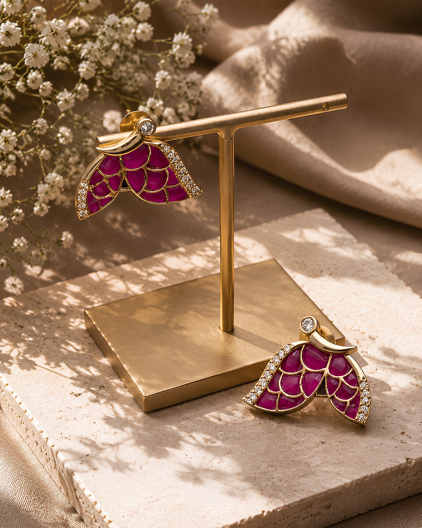 Crystal Vine Fusion Earrings
