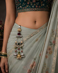 Dual-Tone Crescent & Triple Jhumka Chabi Chhalla