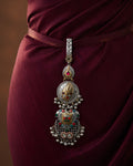 Dual-Tone Geometric Medallion Multi-Tier Chabi Chhalla