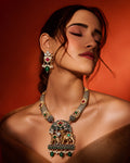 Dual-Tone Kamadhenu Motif Tree of Life Hasli Necklace