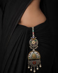 Dual-Tone Multi-Gem Medallion & Lattice Chabi Chhalla