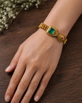 Emerald Filigree Statement Bracelet