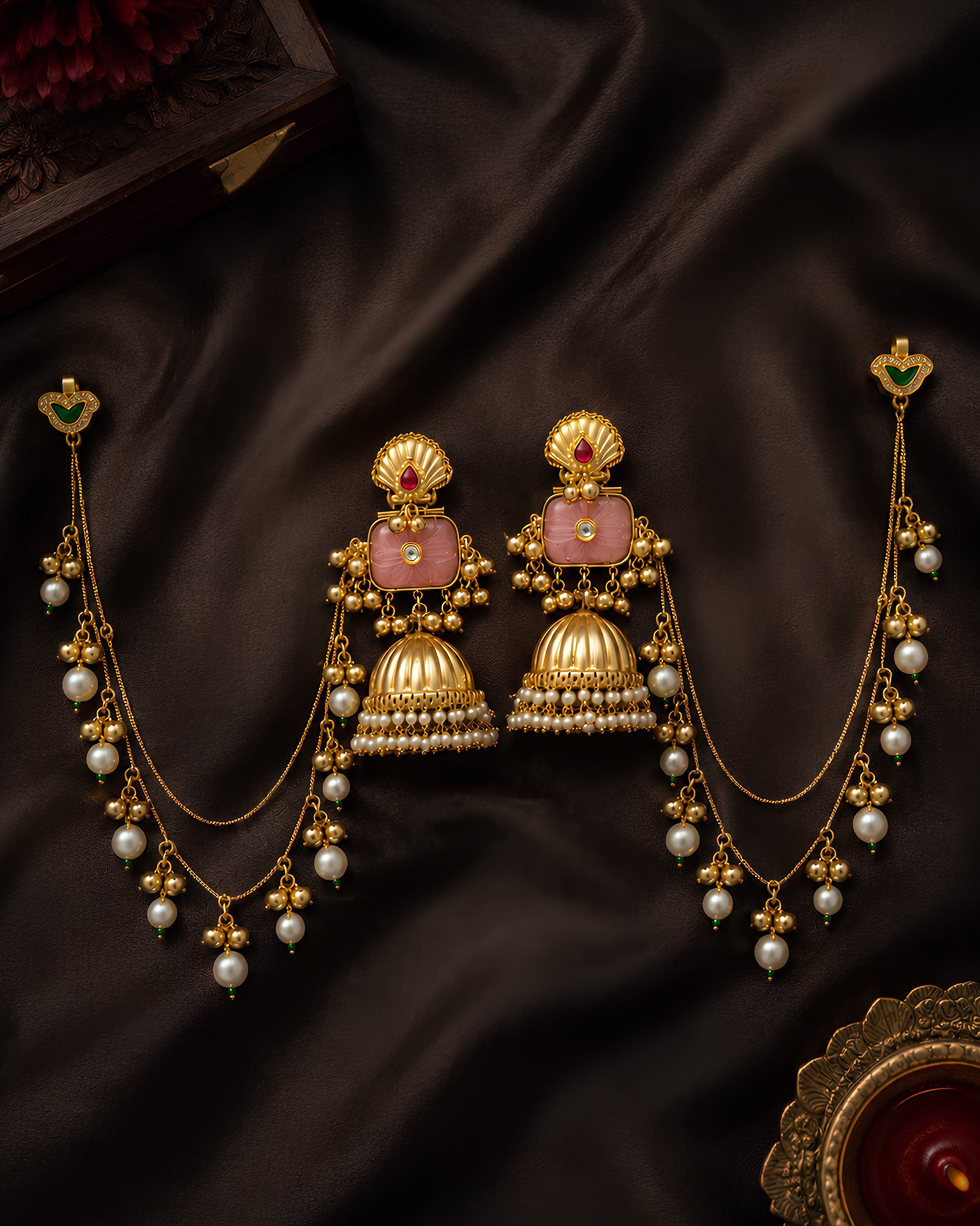 Ethereal Dangle Kashmiri Earrings
