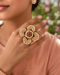 Floral Pearl Heritage Ring