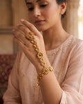 Gold-Plated Kundan Heritage Panja