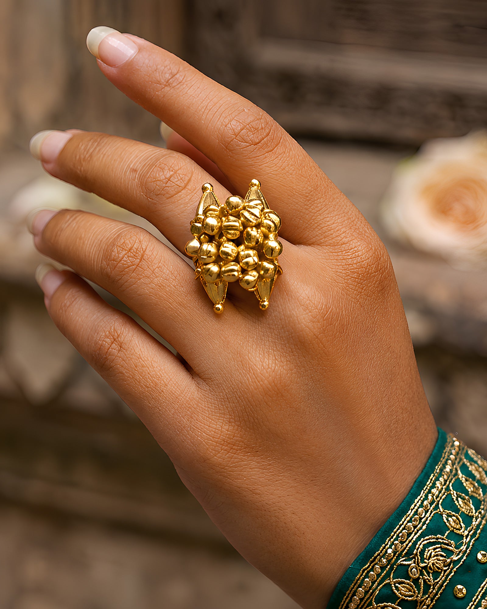 Golden Bell Fusion Ring
