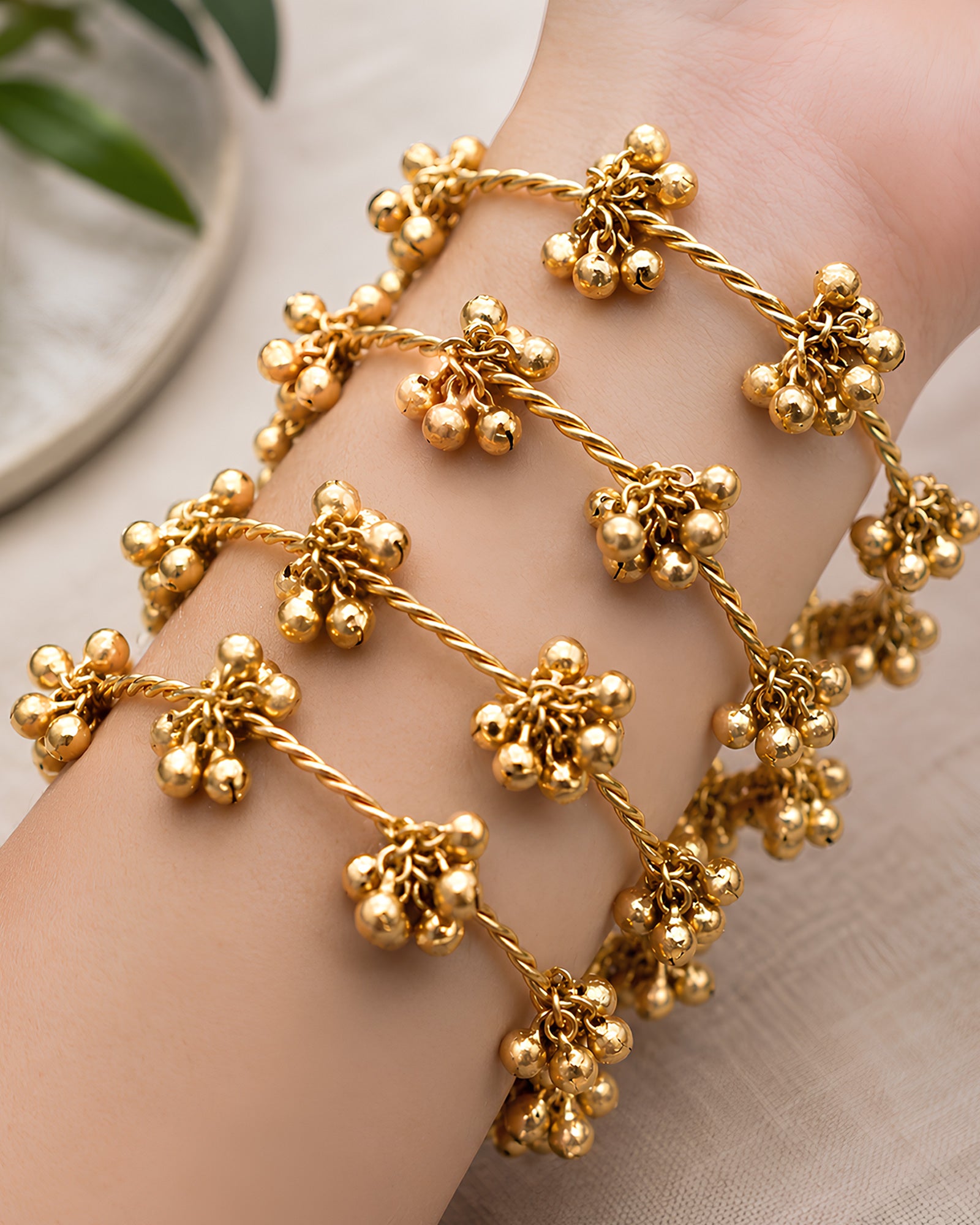 Golden Bells Kashmiri Bangles