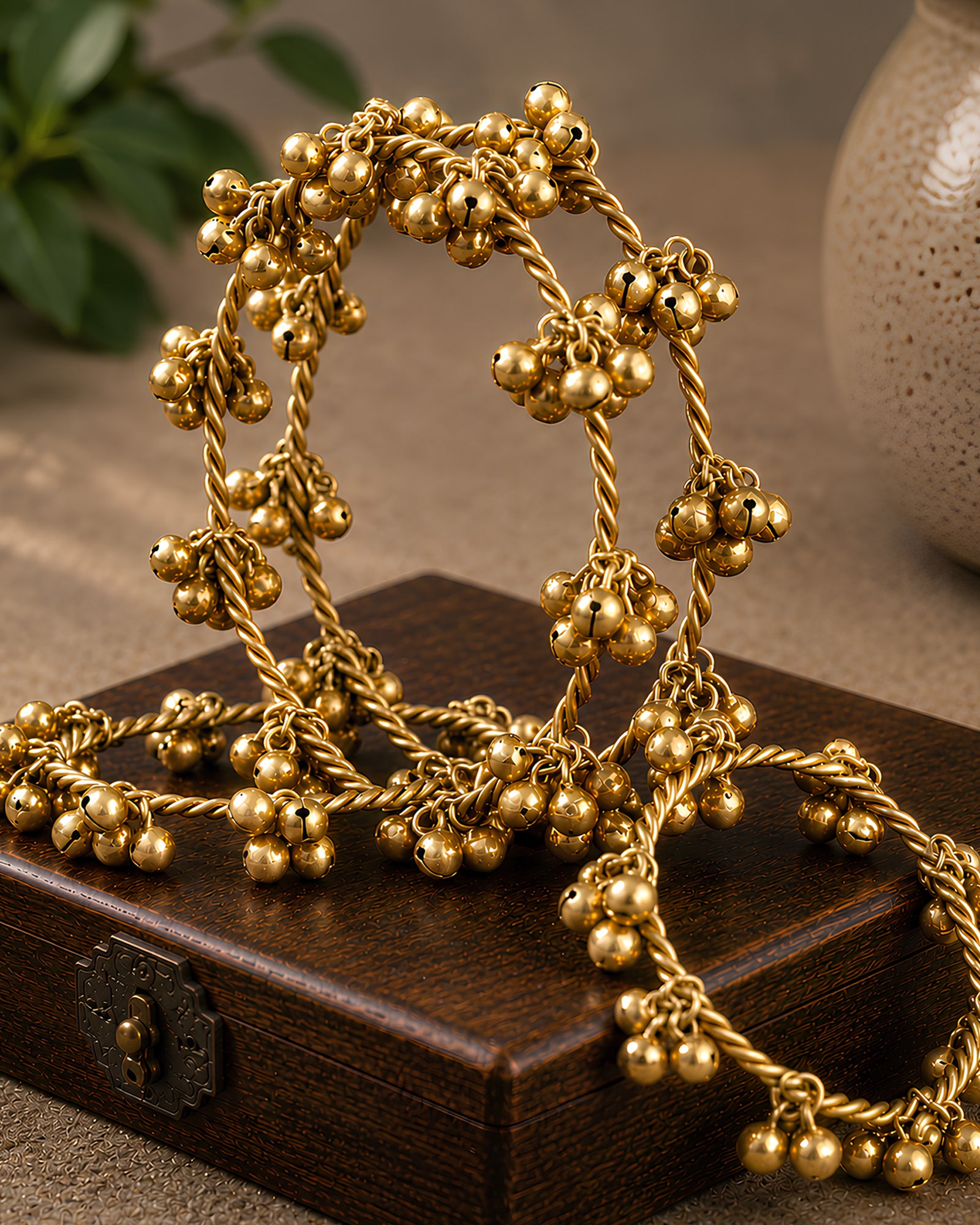 Golden Bells Kashmiri Bangles