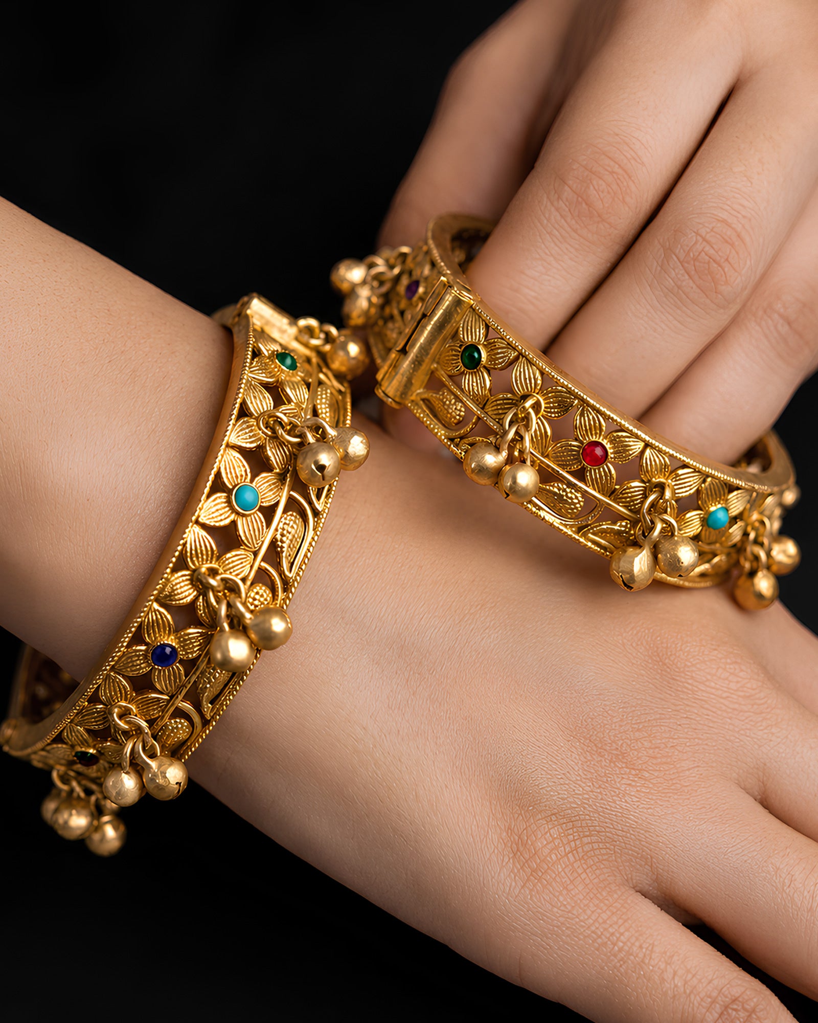 Golden Horizon Heritage Bangles