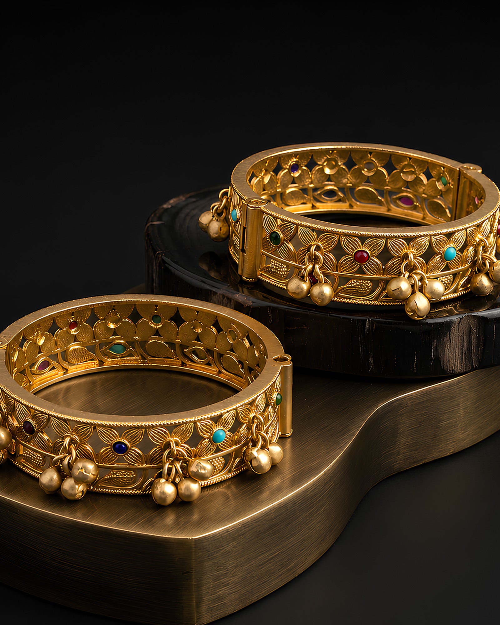 Golden Horizon Heritage Bangles