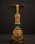 Green Bead Cluster Gold-Plated Judapin