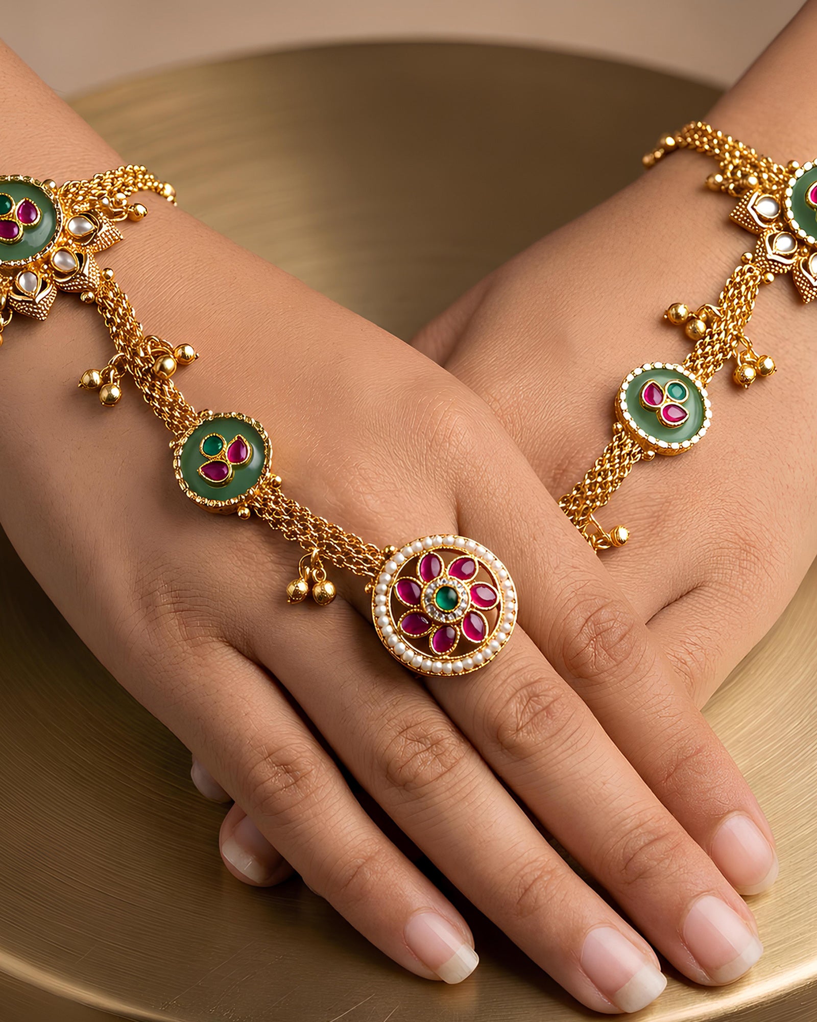 Gulnaar Kundan Fusion Panja