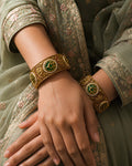 Heritage Deer Motif Meenakari Bangles