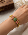 Heritage Emerald & Ruby Floral Bracelet