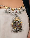 Heritage Kamdhenu & Twin Peacock Dual-Tone Kamarbandh