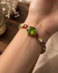 Hexagonal Gemstone Multi-Stone Bracelet