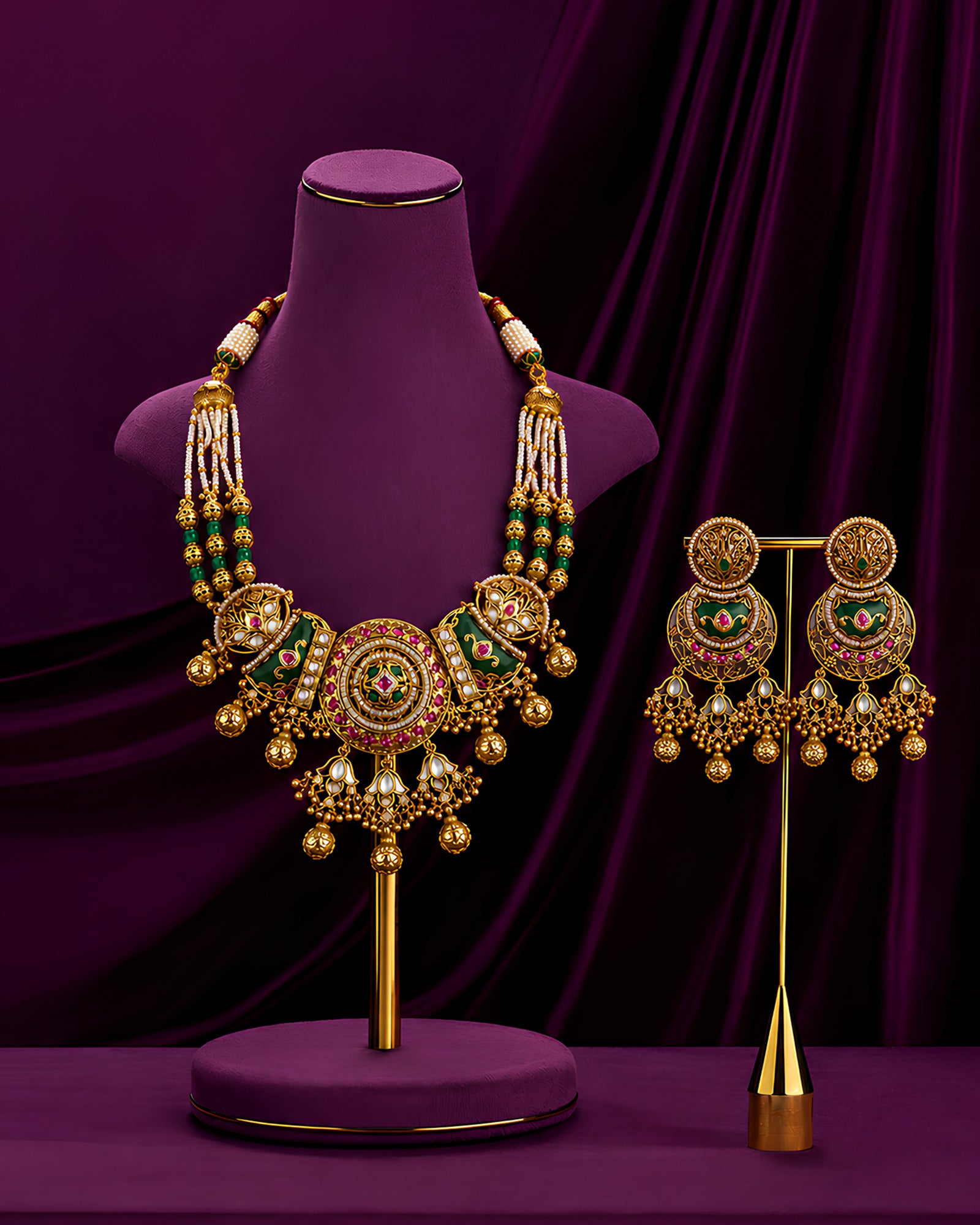 Maharani Gulnaar Heritage Necklace