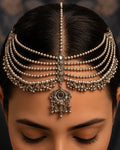 Multi-Strand Beaded & Cascading Pendant Matha Patti