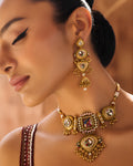 Ornate Kundan & Mirror-Work Choker Set