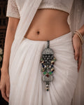 Oxidized Twin Peacock Floral Chabi Chhalla