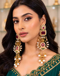Pashmina Rose Pearl Kashmiri Earrings