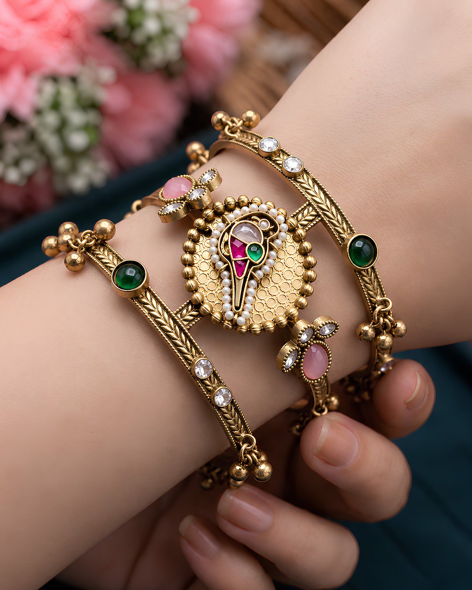 Peacock Jewel Heritage Kada