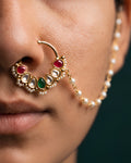 Pearl Veil Chain Nath