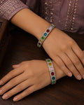 Radiant Multi-Stone Crystal Bangles