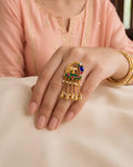 Rajwadi Meenakari Fusion Ring