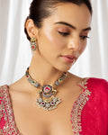 Royal Animal Motif Hasli Necklace