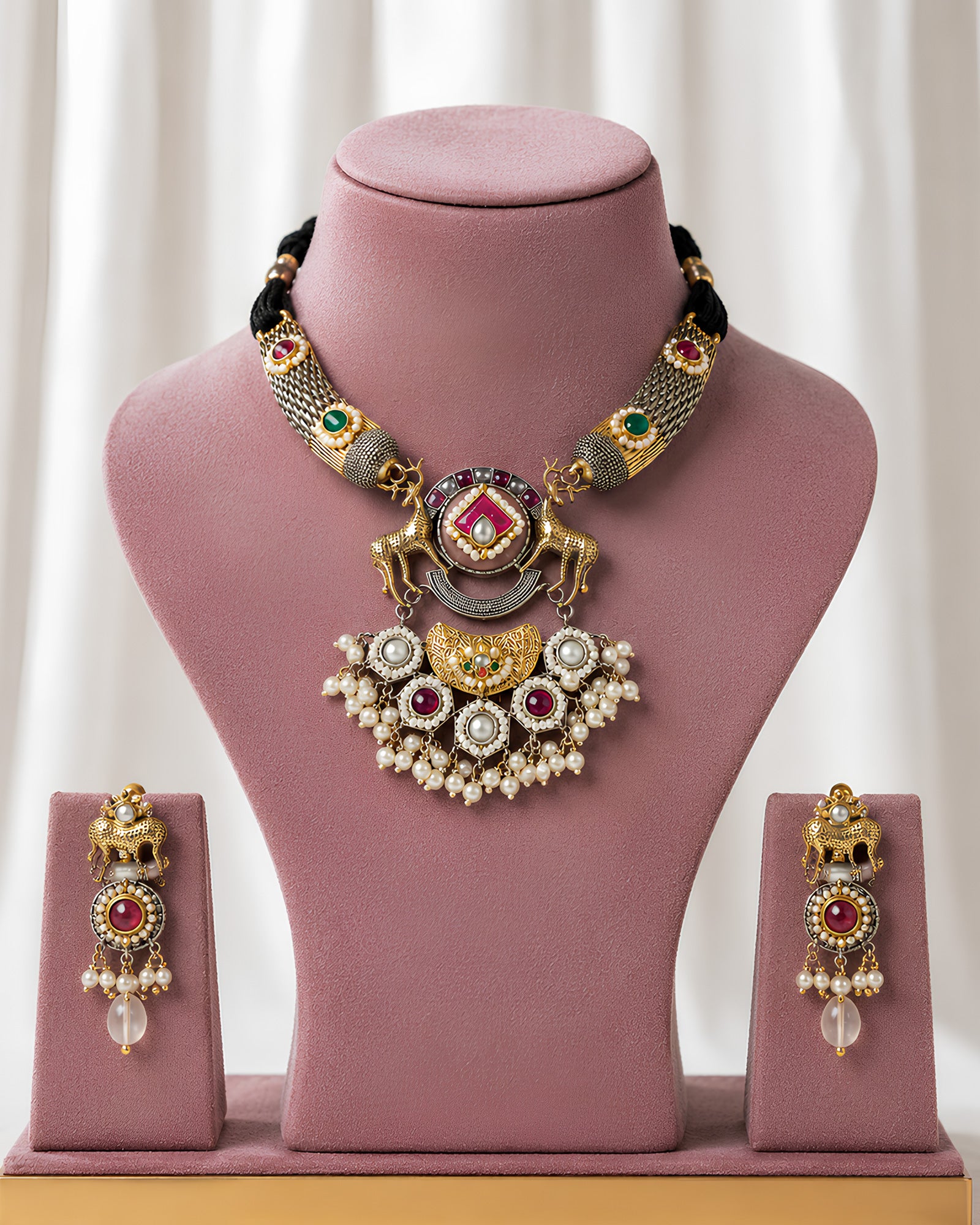 Royal Animal Motif Hasli Necklace
