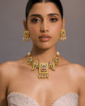 Royal Arch Motif Kundan Statement Necklace