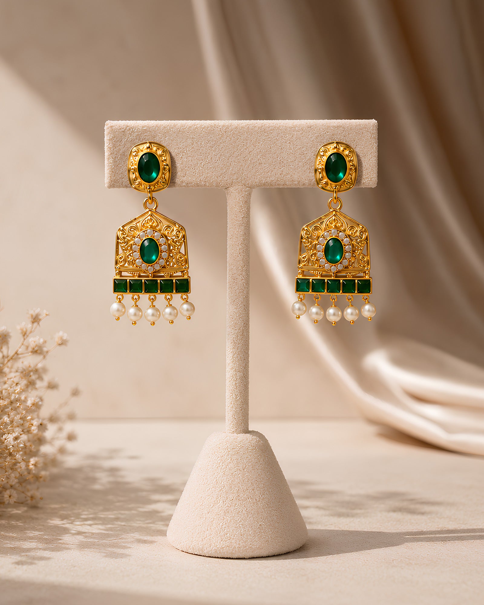 Royal Lotus & Enamel Statement Choker Set