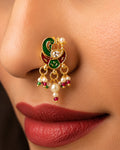 Royal Peacock Meenakari Fusion Nath
