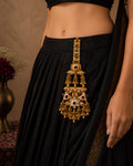 Ruby Floral Cluster Gold-Plated Judapin