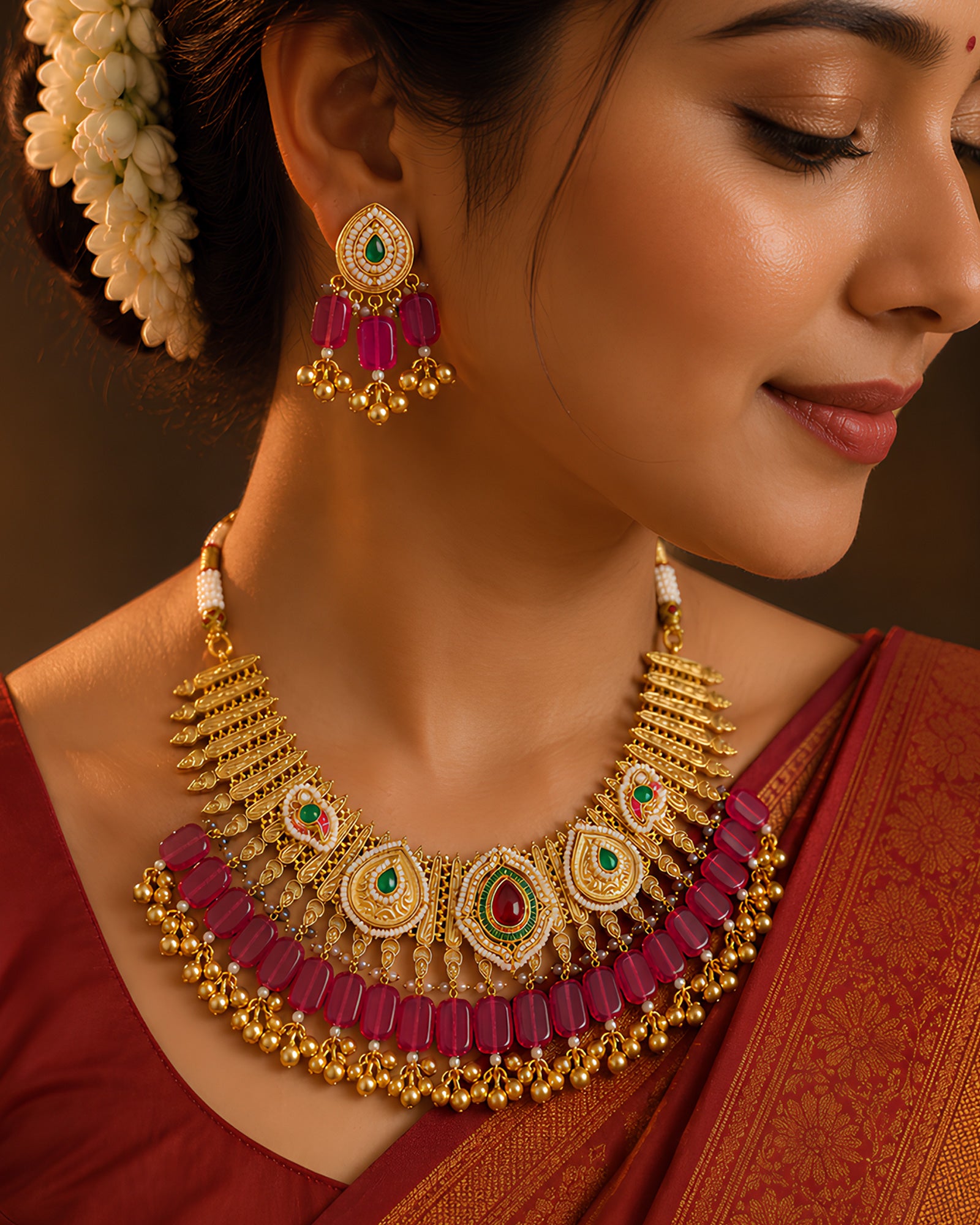Ruby Royale Statement Necklace