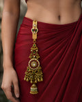Ruby Sunburst Medallion Gold-Plated Judapin