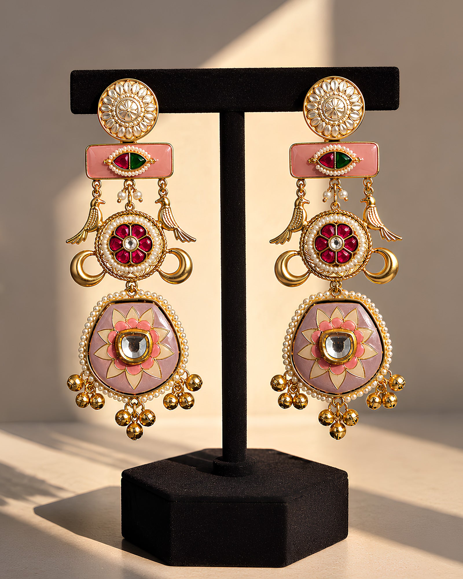 Sapphire Aura Fusion Earrings