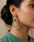 Teardrop Paisley Pearl Drop Earrings