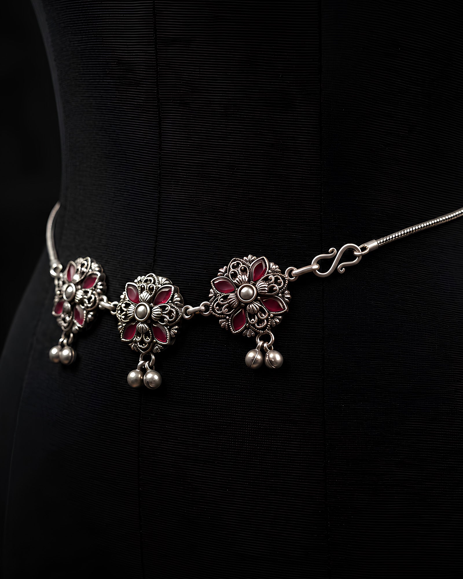 The Royal Etchings Ruby Kamarbandh