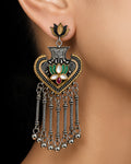 The Royal Lotus Shield Earrings
