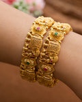 Traditional Elephant Motif Temple Bangles